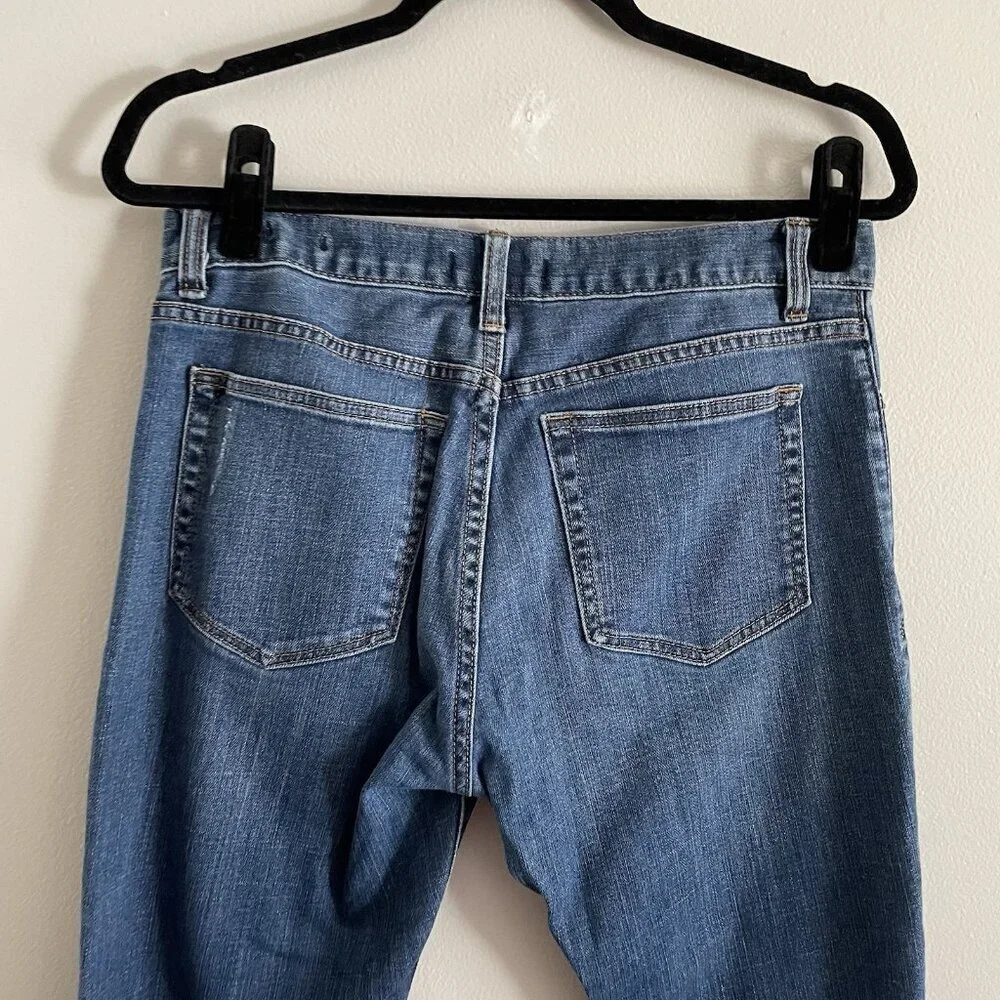 J.Crew Mercantile Men 30X30 Blue Medium Wash Denim Mid Rise Slim Fit Flex Jeans